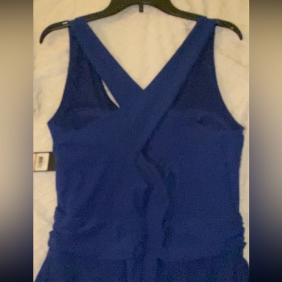 NWT long criss cross back blue dress - Picture 4 of 5